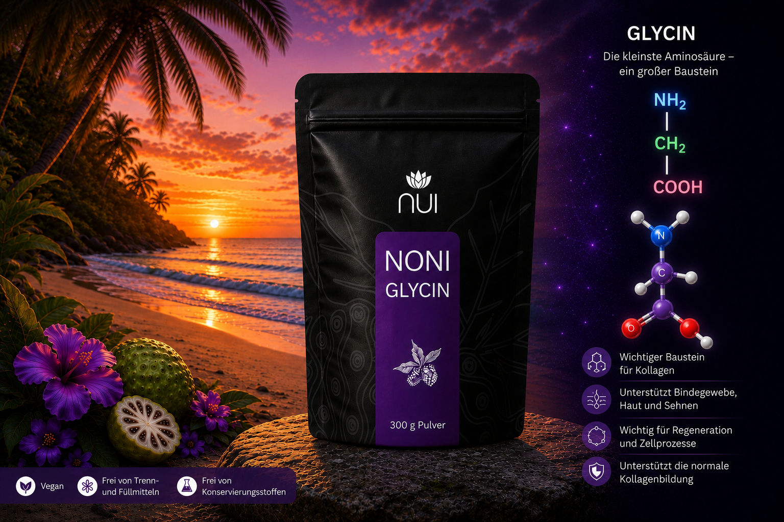 NUI-NONI-GLYCIN-Strand-Formel-Goodies